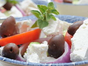 סלט יווני סלט יווני