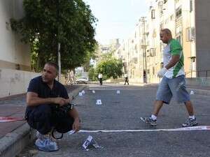 זירת הרצח ברחוב חטיבת כרמלי. המשטרה בסוף הגיעה זירת הרצח ברחוב חטיבת כרמלי. המשטרה בסוף הגיעה