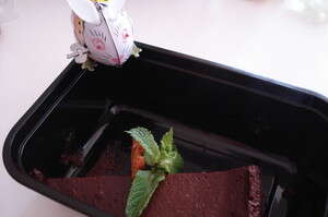 נאכל על ידי תמר. קינוח טארט שוקולד מריר נאכל על ידי תמר. קינוח טארט שוקולד מריר