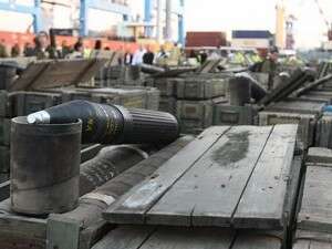 נשק ותחמושת שנלכדו על ספינת הנשק פרנקופ שהובילה נשק מאיראן לסוריה נשק ותחמושת שנלכדו על ספינת הנשק פרנקופ שהובילה נשק מאיראן לסוריה