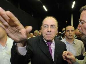 סילבן שלום בכנס מרכז הליכוד בגני התערוכה בתל אביב סילבן שלום בכנס מרכז הליכוד בגני התערוכה בתל אביב