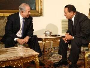 נתניהו ומובארק בפגישה שערכו בחודש דצמבר האחרון. נתניהו ומובארק בפגישה שערכו בחודש דצמבר האחרון.