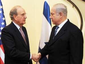 מיטשל ונתניהו בישראל, לפני כחודשיים. מיטשל ונתניהו בישראל, לפני כחודשיים.