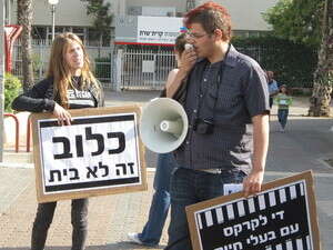 הפגנה נגד קרקס החתולים הפגנה נגד קרקס החתולים