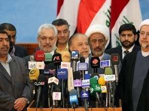 הפוליטיקאים השיעים מודיעים על הקמת הקואליציה. הפוליטיקאים השיעים מודיעים על הקמת הקואליציה.