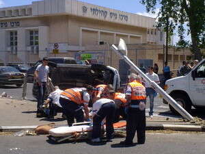 זירת התאונה בקריות זירת התאונה בקריות