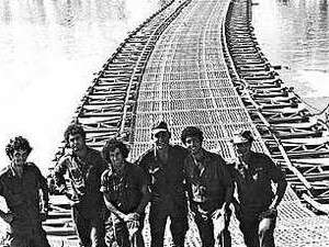 גשר הגלילים פרוס מעל תעלת סואץ במלחמת יום הכיפורים גשר הגלילים פרוס מעל תעלת סואץ במלחמת יום הכיפורים