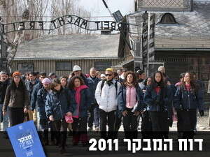 בני נוער ישראלים מבקרים במחנה ההשמדה אושוויץ בפולין בני נוער ישראלים מבקרים במחנה ההשמדה אושוויץ בפולין