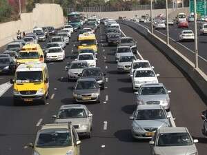 פקק באיזור מכון וינגייט פקק באיזור מכון וינגייט
