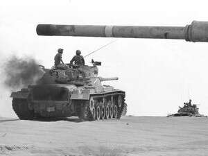 טנקים צה''ליים במלחמת יום כיפור.