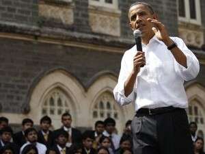 אובמה במפגש עם סטודנטים בהודו. אובמה במפגש עם סטודנטים בהודו.