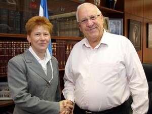 יו''ר הכנסת ריבלין, עם סגנית יו יו''ר הכנסת ריבלין, עם סגנית יו