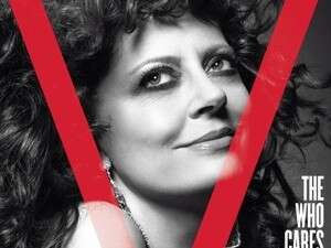 סוזן סרנדון על שער מגזין V סוזן סרנדון על שער מגזין V