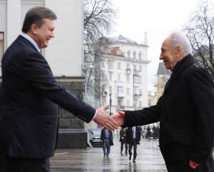 נשיא המדינה שמעון פרס ונשיא אוקראינה ויקטור ינוקוביץ' נשיא המדינה שמעון פרס ונשיא אוקראינה ויקטור ינוקוביץ'