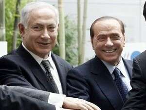 בנימין נתניהו עם סילביו ברלוסקוני בנימין נתניהו עם סילביו ברלוסקוני