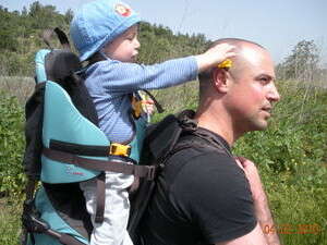 גלעד שירמן עם בנו יונתן גלעד שירמן עם בנו יונתן