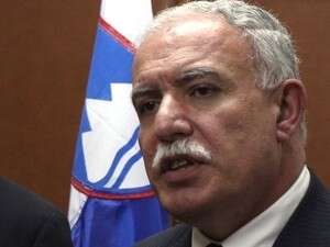 שר החוץ הפלסטיני ריאד אל-מליכי. שר החוץ הפלסטיני ריאד אל-מליכי.