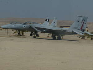 מטוסי F-15 בבסיס חיל האוויר. בשירות מאז שנות השבעים. מטוסי F-15 בבסיס חיל האוויר. בשירות מאז שנות השבעים.
