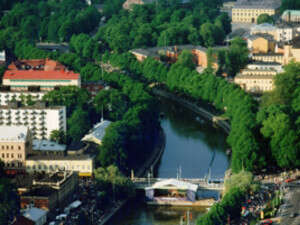 שילוב בין ישן לחדש. טורקו, פינלנד. שילוב בין ישן לחדש. טורקו, פינלנד.