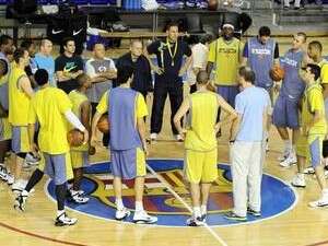 מכבי מתכוננת לברצלונה. דגש על אגרסיביות ואינטנסיביות מכבי מתכוננת לברצלונה. דגש על אגרסיביות ואינטנסיביות