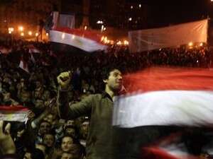 מפגינים בכיכר תחריר, השבוע. מפגינים בכיכר תחריר, השבוע.