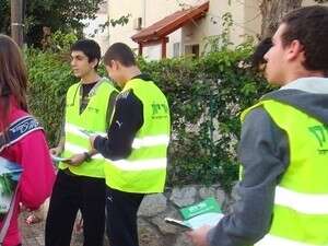 תלמידי אורט ביאליק במהלך הפעילות. תלמידי אורט ביאליק במהלך הפעילות.