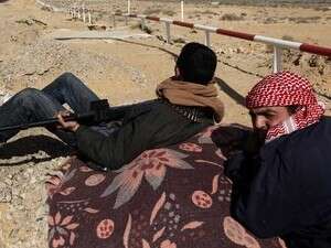 מורדים בלוב ברגע מנוחה. מורדים בלוב ברגע מנוחה.