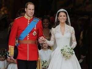 ויליאם וקייט ביום חתונתם. ויליאם וקייט ביום חתונתם.