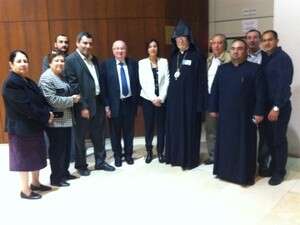 זהבה גלאון עם הארמנים בכנסת, היום זהבה גלאון עם הארמנים בכנסת, היום