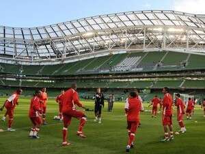 שחקני בראגה באימון המסכם. יהיה חם שחקני בראגה באימון המסכם. יהיה חם