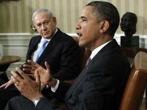 נתניהו ואובמה בהצהרות בוושינגטון נתניהו ואובמה בהצהרות בוושינגטון