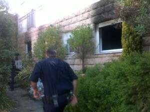 הבית שנשרף ביישוב בגליל התחתון, היום. הבית שנשרף ביישוב בגליל התחתון, היום.