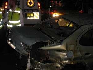 רכבו של ההרוג בתאונה הערב רכבו של ההרוג בתאונה הערב