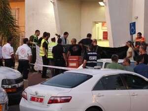 זירת השוד שאירע בבאר יעקב זירת השוד שאירע בבאר יעקב