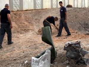 מיקום נפילת רקטת גראד מיקום נפילת רקטת גראד