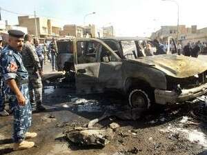 זירת פיגוע בעיראק. זירת פיגוע בעיראק.