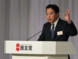 יושיהיקו נודה אחרי ניצחונו. יושיהיקו נודה אחרי ניצחונו.