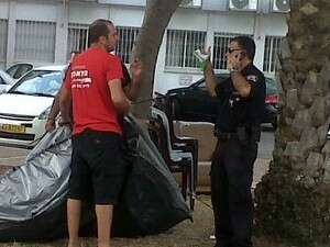 פינוי מאהל המחאה בקריית מוצקין פינוי מאהל המחאה בקריית מוצקין