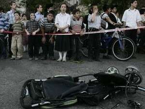 זירת התאונה בירושלים בשנת 2009 זירת התאונה בירושלים בשנת 2009