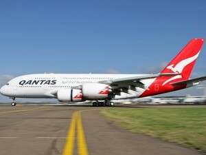 מטוס A380 של קוואנטס. מטוס A380 של קוואנטס.
