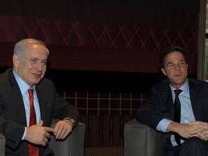 נתניהו בפגישה עם ראש ממשלת הולנד מרק רות נתניהו בפגישה עם ראש ממשלת הולנד מרק רות