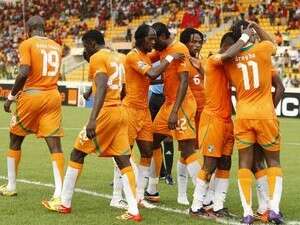 שחקני חוף השנהב חוגגים ניצחון על סודן. הערב שחקני חוף השנהב חוגגים ניצחון על סודן. הערב