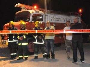 המקום שבו התפוצצה הרקטה באילת המקום שבו התפוצצה הרקטה באילת