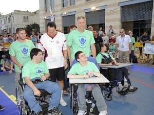 מיקי ברקוביץ' באירוע הסטריטבול מיקי ברקוביץ' באירוע הסטריטבול