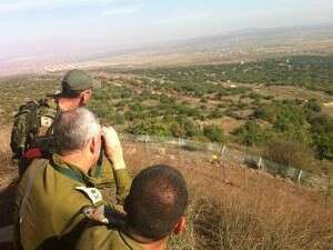 גנץ משקיף לעבר הגבול, הבוקר גנץ משקיף לעבר הגבול, הבוקר