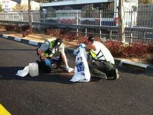 זירת התאונה בפתח תקווה זירת התאונה בפתח תקווה