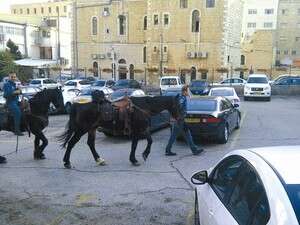 פרשי משטרה במרכז ירושלים. בחו פרשי משטרה במרכז ירושלים. בחו