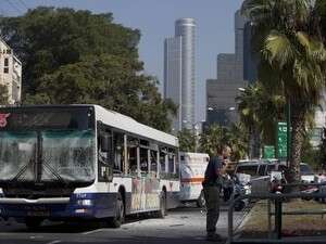 זירת הפיגוע באוטובוס בתל אביב זירת הפיגוע באוטובוס בתל אביב