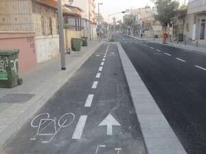 שביל האופניים ברחוב מסילת ישרים שביל האופניים ברחוב מסילת ישרים
