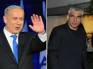 לפיד ונתניהו. מי ימצמץ ראשון? לפיד ונתניהו. מי ימצמץ ראשון?